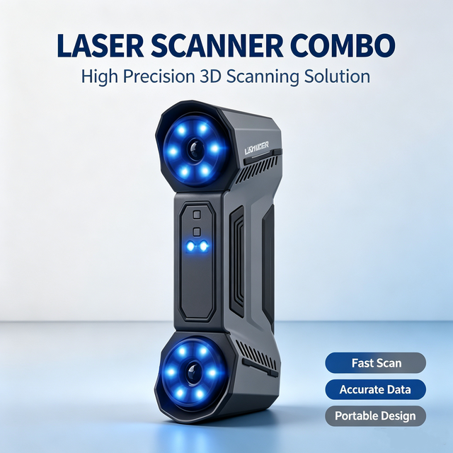 Professional Handheld Laser 3d Scanner Laser Scanner Automatic Professional 0.02mm COMBO