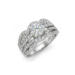 Custom S925/10K/14K/18K <b>Solid</b> Gold & <b>Silver</b> 1.00ct Lab Grown Diamond Prong Set IGI Certified Wedding Party Ring Custom Logo - Product Image 1