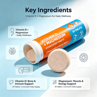 Comprimés de Vitamine C Effervescents Saveur Orange à Marque Blanche pour Boissons Énergisantes – Approvisionnement Direct Usine