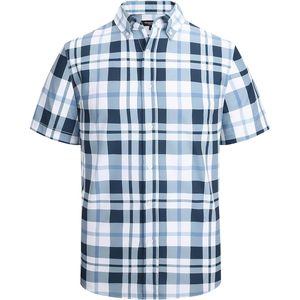 Custom Mens Plaid Button <b>Down</b> Shirt 4-Way Stretch Casual Wear - Product Image 1