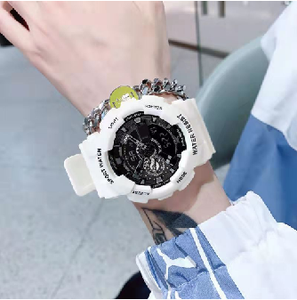 Bán Buôn Sang Trọng Thương Hiệu Tự Động Thể Thao Sốc Đồng Hồ Người Đàn Ông Cổ Tay Relojes Đồng Hồ Chống Thấm Nước Hombre Thể Thao Kỹ Thuật Số Thủy Tinh Vòng Đeo Tay PU - Product Image 3