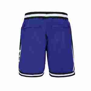 ชุดกีฬาระบายอากาศแห้งเร็วกางเกงขาสั้นบาสเก็ตบอลผ้าตาข่ายปักลายแบบเย็บติด - Product Image 3