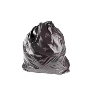 Venta de fábrica Bolsas de basura de plástico reciclado de HDPE LDPE negro respetuoso con el medio ambiente para uso en exteriores - Product Image 1