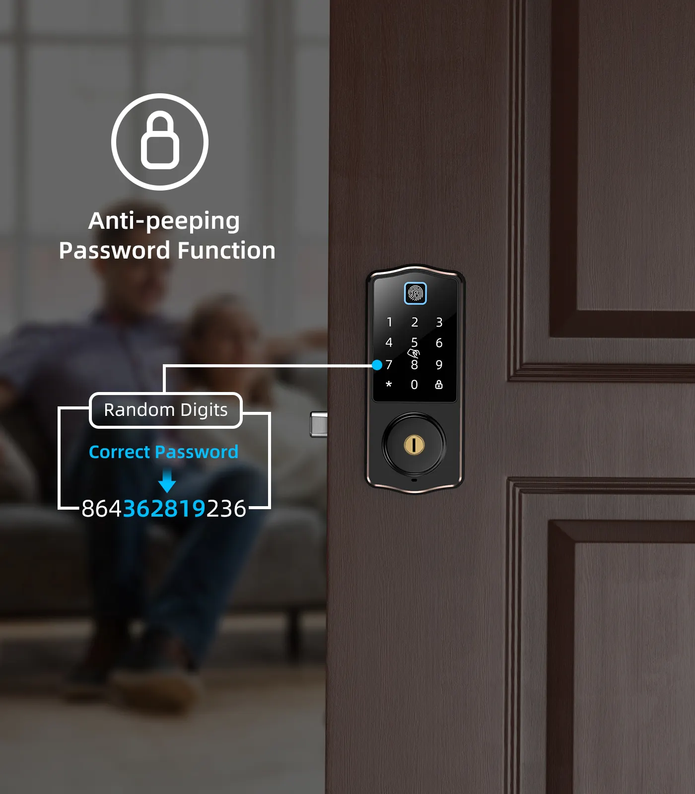 Hot Selling Smartphone Biometrische Fernbedienung Smart Locks Finger abdruck Digital Intelligent Code Kartens chl üssel Smart Türschloss