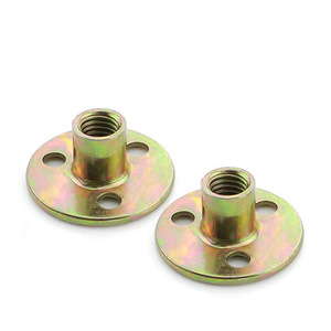 High-Strength Round Disc Steel Clamp Nut Three-Hole Furniture <b>Cabinet</b> Durable Easy Installation - Product Image 2