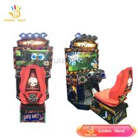 Machine de jeu de course automobile à monnayeur Golden Hand pour centres de jeux, construction métal-plastique, espagnol japonais anglais 110/220V