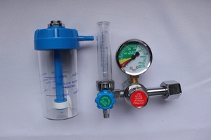 Regulador de oxígeno de alto flujo, aleación de aluminio ajustable + Aleación de <span class=keywords><strong>Zinc</strong></span>, 0-25MPa