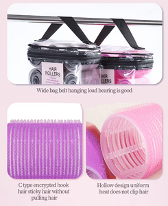 Nouvel ensemble de 36 rouleaux <span class=keywords><strong>à</strong></span> cheveux sans chaleur, outils de coiffure DIY, rouleaux auto-agrippants en nylon multi-tailles pour salon et usage domestique - Product Image 4