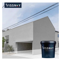 Peinture murale en marbre anti-humidité Vissney Revêtement liquide Texture de granule acrylique pour rénovation de façade extérieure Appartement