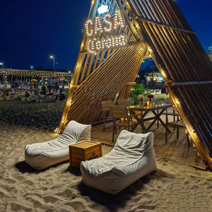 Puf Impermeable Portátil para Sala de Estar/Villa/Hospital/Apartamento/Habitación de Hotel, Apto para Exteriores, con Sombrilla y Logotipo Impreso - Product Image 2