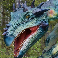 HT-029 Dinosaurus Animatronik Brachiosaurus Ukuran Asli Realistis dengan Suara dan Gerakan untuk Taman Hiburan