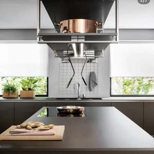 2023 Modern Wholesale MDF <b>Kitchen</b> Cabinets with Laminate/Resin Countertops Ready to Assemble Island & Accessories - Product Image 2