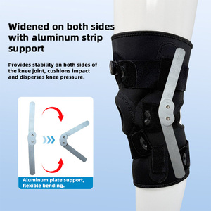 Rodillera Ajustable con Perilla Manual para Rotura de Menisco, Soporte de Rodilla con Bisagra de Resorte y Dial Giratorio, Compresión Transpirable para Deporte - Product Image 4