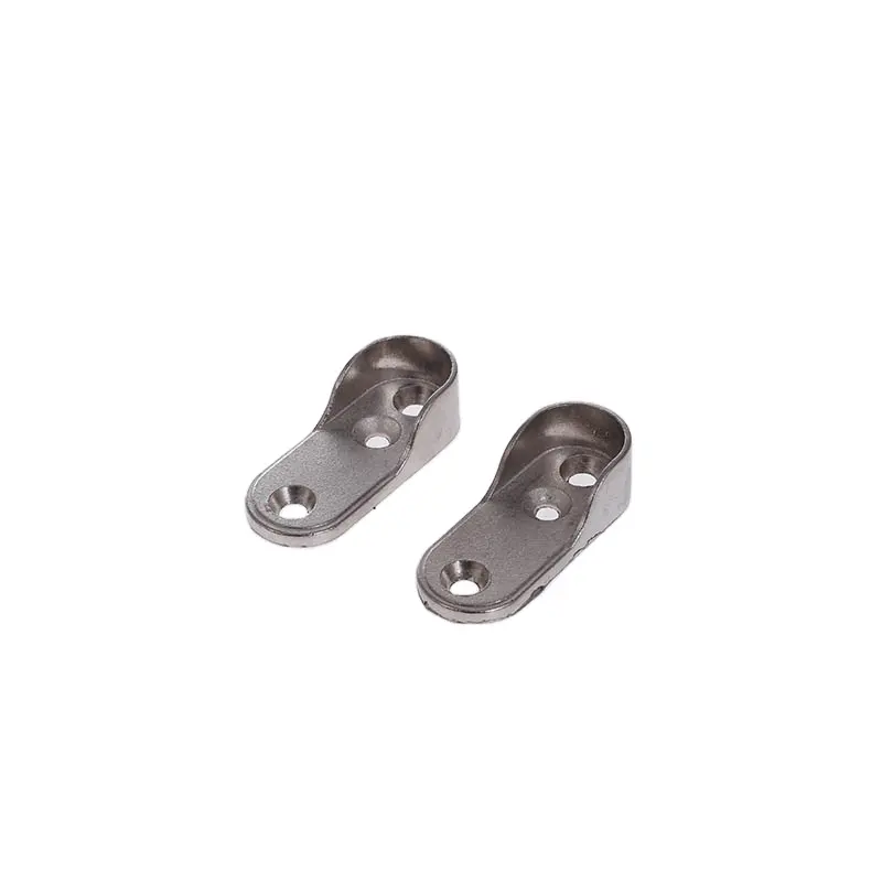 Furniture Accessories 16/19/25/50mm Fittings Zinc Alloy Wardrobe Rail Brackets Hanging Tube Support