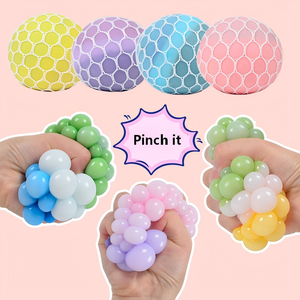 Nuevo Juguete Sensorial Antiestrés de Bolas de Uva en Colores Pastel para Niñas, Niños y Adultos, Juguetes Sensoriales de Malla de Colores Arcoíris - Product Image 2