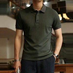 เสื้อโปโลผู้ชายสไตล์เกาหลีทรงเข้ารูป คอปก สีพื้น ระบายอากาศได้ดี ใช้งานได้หลากหลาย รุ่นใหม่ประจำปี 2026 สำหรับฤดูร้อน - Product Image 1