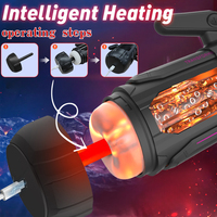 Masturbateur automatique professionnel pour hommes avec 9 fonctions de succion, de poussée, de rotation et de chauffage, écran LCD, jouet sexuel pour hommes