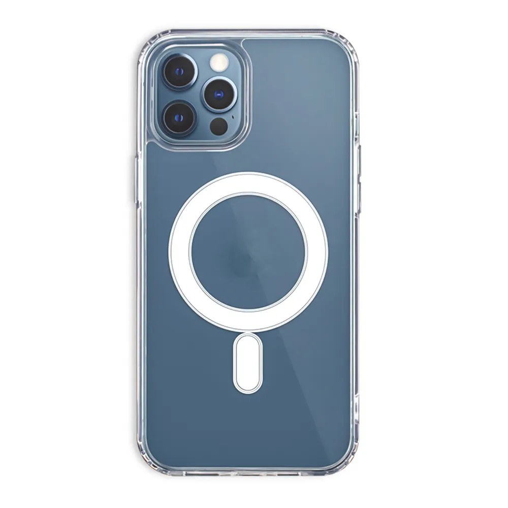 Capa de celular magnética transparente para iPhone 15 PRO MAX