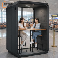 Cabines de bureau amovibles modernes, portables, insonorisées, ignifuges et respirantes en structure acier – Cabines de réunion mobiles pour bâtiments de bureaux