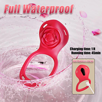 APP-gesteuerter Tragbarer Rosen-Vibrator G-Punkt Klitoris-Stimulator 9 Modi Geräuschlos Wasserdicht Bluetooth USB Wiederaufladbar Langlebig