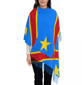 Argentina Nation Flag Bufanda de invierno para mujer Manta suave y cálida Bufandas Fringe Pashmina Bufanda - Product Image 6