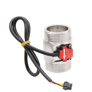 YF-DN32S 304 SS Acero Inoxidable + POM 3 ~ 120L/MIN Sensor de Flujo de Agua con Sensor Hall de Acero Inoxidable, Medidor de Flujo de Turbina - Product Image 1