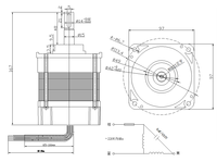 Moteur AONING 220V 90W monophasé sans balais à aimant permanent, étanche IP65, efficacité IE3, pour machine à sangles de masque