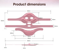 Réducteur de graisse faciale, outil amincissant pour double menton, bandage liftant en V, plusieurs couleurs disponibles pour la beauté du visage des femmes