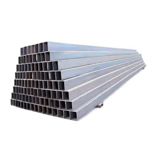 Tubo de alumínio anodizado série 6000 de venda quente Tubo quadrado retangular para uso em construção