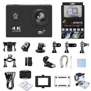 Entry Level Textured Black Underwater Sports <b>Cam</b> WiFi APP Control Complete Mount Kit Cycling Diving Ski Recorder - Product Image 5