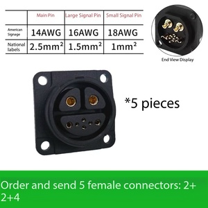 DC New Energy Hochstrom-Vergoldeter Lithium-Batterie-Controller-Anschluss mit 2+2+4 Fair-Source-Buchse - Product Image 5