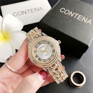 Reloj de Cuarzo para Mujer, Diseño Nuevo Personalizado de Fábrica, Relojes de Lujo de Acero Inoxidable con Cristales, Marca de Diseñador - Product Image 6