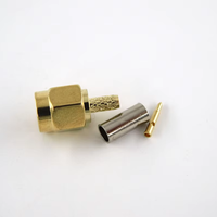 Connecteur coaxial RF SMA mâle à sertir pour câble RG316
