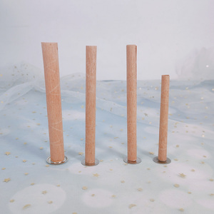 High Quality Eco-Friendly Smokeless Natural Various Custom Size Slice Wood Wicks with Wick Clips for DIY Soy Candles - Product Image 6