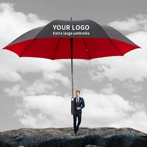 Windproof UV Protection Golf <b>Umbrella</b> with Custom Printing / Super Large 185cm <b>Umbrella</b> for Rain and Sun - Product Image 1