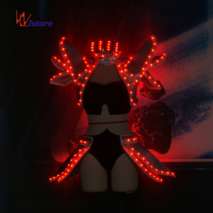 Vestido LED <span class=keywords><strong>Futurista</strong></span> de Guerrera Sexy con Gafas, <span class=keywords><strong>Ropa</strong></span> de Carnaval Rave, Disfraces LED Sexys para Actuaciones - Product Image 2