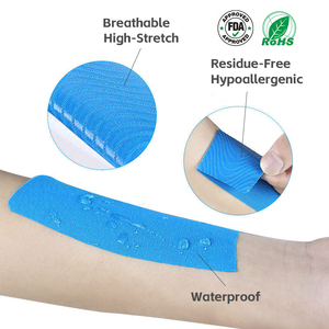 Plester Kinesiologi Xingda Custom 5cm Pre Cut Pereda Nyeri Otot Pelindung Lutut untuk Fitness dan Olahraga - Product Image 2