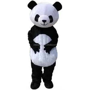 बिक्री के लिए अच्छी गुणवत्ता वाले फैशन सस्ते प्लग-1 वयस्क प्यारा वसा फर पांडा मस्कोट पोशाक