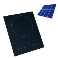 2024 nouvelle cuisinière à onduleur solaire 1200W DC cuisinière à induction à commande tactile avec batterie solaire