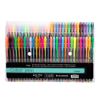 Vente en gros de stylos à paillettes de 12/24/36/48/60 couleurs, surligneurs, craies, stylos métalliques, marqueurs de couleur, ensemble de stylos gel à encre multicolores de 1,0 mm