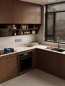 Oferta Directa de Fábrica: Gabinetes de Cocina Modernos de Estilo Negro Lacado Personalizados - Product Image 4