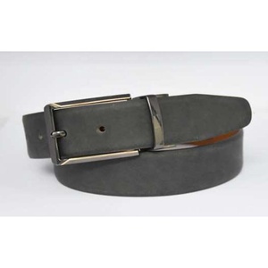Cinturón de cuero genuino reversible para hombre de la mejor calidad, hebilla de aleación de zinc retorcida de longitud personalizada, un lado, negro, otro lado, tirador de lámina lateral - Product Image 1