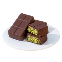 Bonbons au chocolat au pistache de style Dubaï, exquis, avec garniture au pistache, délicieux, boîte de 70g