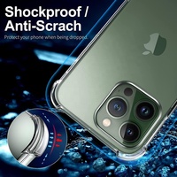 Coque de protection antichoc en TPU transparent ultra-clair de 1,5 mm avec design airbag pour iPhone 18 17 16 15 14 13 12 11 Pro Max