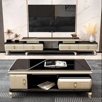 Meuble TV et Table Basse de Style Nordique Moderne de Luxe, Design Tendance, Prix Usine, Offre Spéciale pour Salon
