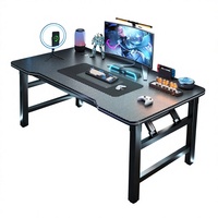 Bureau d'ordinateur, bureau à domicile, bureau de jeu Esports, bureau de travail, bureau minimaliste, bureau d'étude, modèle pliable ZD01