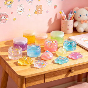 Vente flash - Jouet éducatif DIY - Kit de slime transparent avec argile colorée pour enfants - Product Image 2