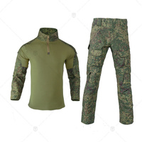 Ensembles d'entraînement en plein air avec logo personnalisé écusson de poche multifonction chemise pantalon tactique de camouflage anti-déchirure
