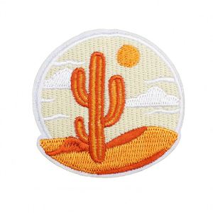Patchs thermocollants personnalisés brodés en 3D motif cowboy avec tissu chenille tissé à boucles et crochets pour chapeaux et vêtements - Product Image 3