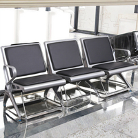 Chaises d'attente en métal personnalisées, directement de l'usine, pour aéroports, gares, écoles, hôpitaux, salles d'attente et zones de repos en extérieur